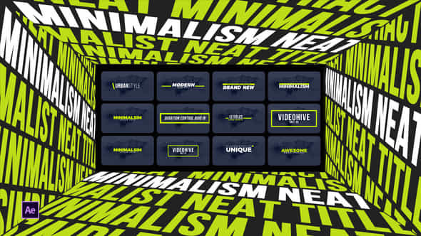 Minimalism Neat Titles After Effects - VideoHive 50775631