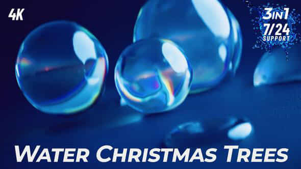 Water Christmas Trees - VideoHive 42143354