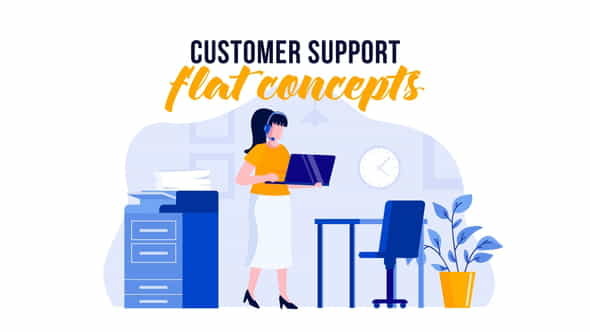 Customer support - Flat Concept - VideoHive 29529589