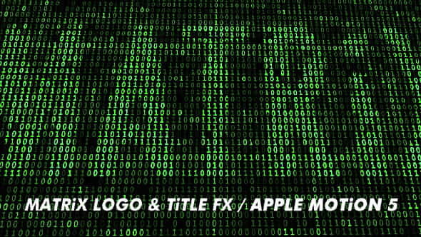Matrix - Logo Title Background - VideoHive 15403569