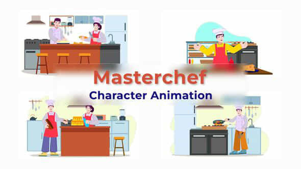 Masterchef Cooking Animation - VideoHive 38195191