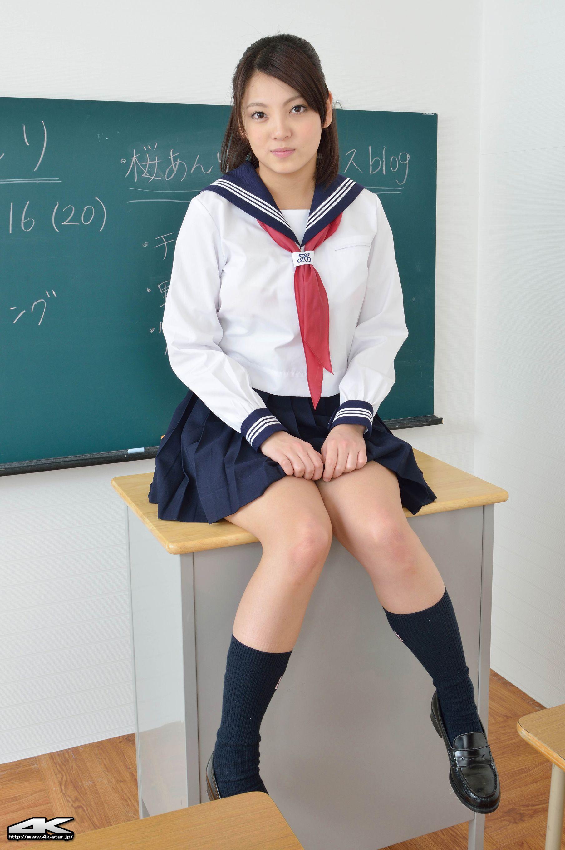 [4K-STAR] NO.00153 樱安里/桜あんり School Girl 教室校服诱惑 写真集(22)