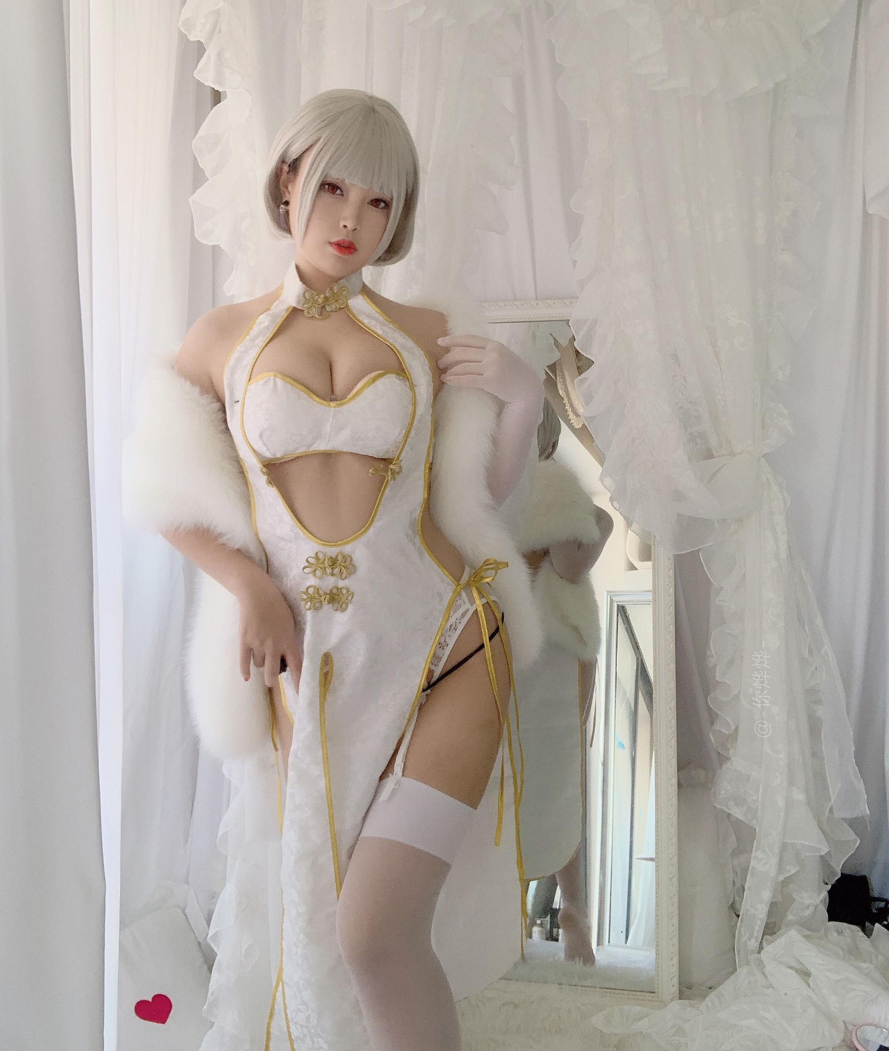 [美女Coser] -白烨- 《白旗袍》 写真集(40)