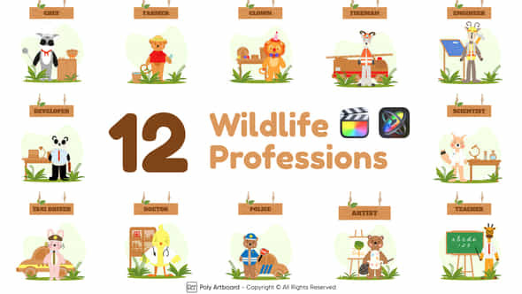 Wildlife Professions - VideoHive 47918613