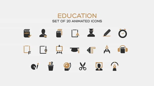 Education Icons - VideoHive 35510788