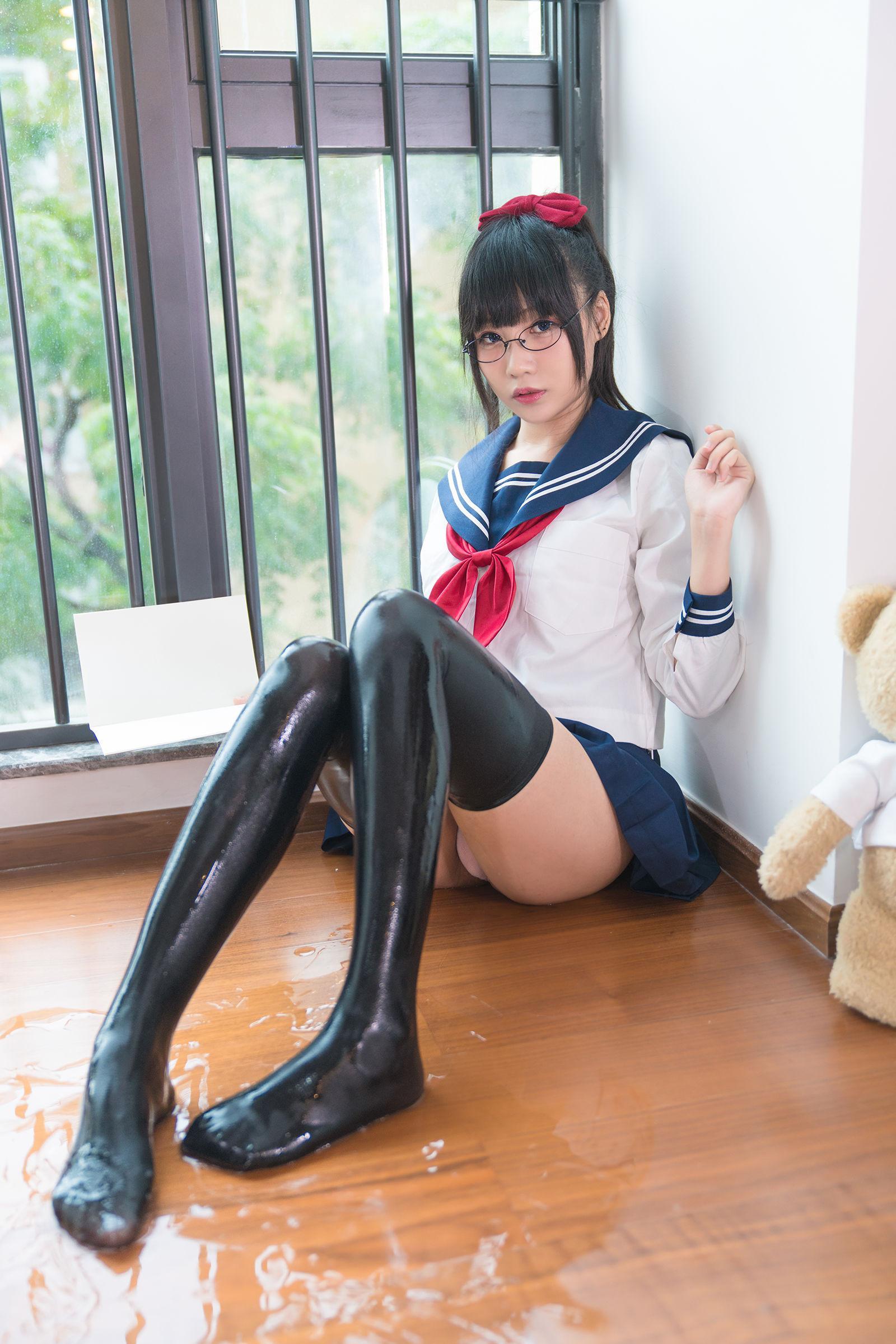 [网红美女Coser] 銘銘Kizami 《湿湿的JK》 写真集(5)