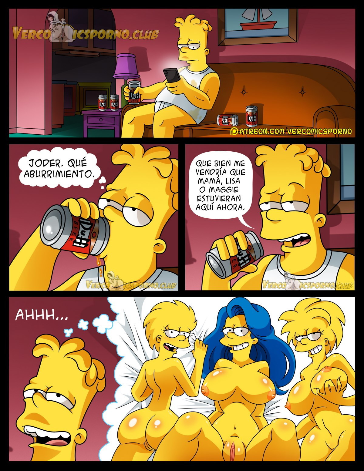 [Milky Bunny] No Hay Sexo Sin EX (The Simpsons) - [Spanish] - [Complete]