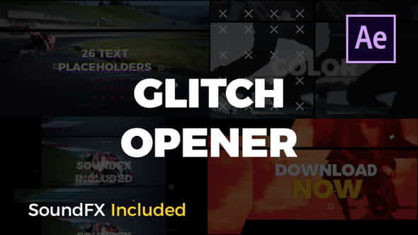 Glitch Opener | After Effects - VideoHive 22108959