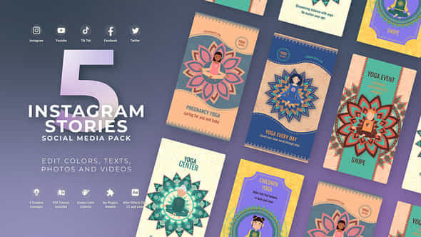 Instagram Meditation Yoga Mandala - VideoHive 49302657