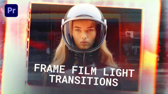 Frame Film Light Transitions Premiere Pro - VideoHive 50112467