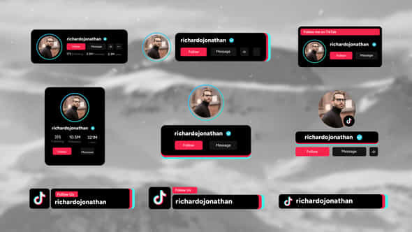 Tiktok Follow Element - VideoHive 58325471