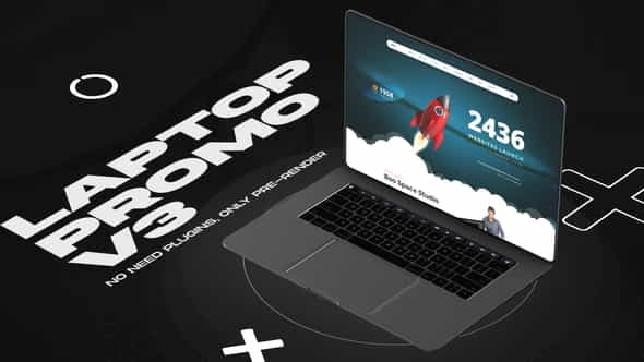 Laptop website promo v3 - VideoHive 33708077