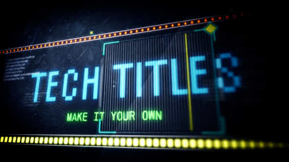 Led Tech Titles - VideoHive 54289440