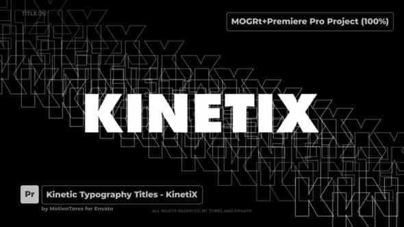 Kinetic Typography Titles - VideoHive 30507315