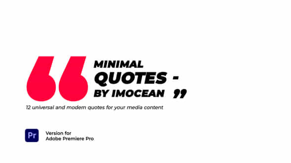 Minimal Quotes - VideoHive 37819353