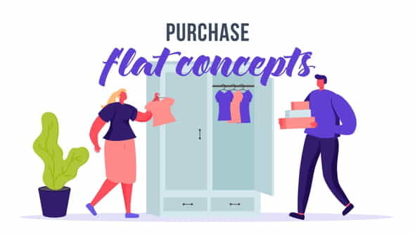 Purchase - Flat Concept - VideoHive 33639495
