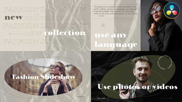 Fashion Slideshow Davinci Resolve - VideoHive 49963894