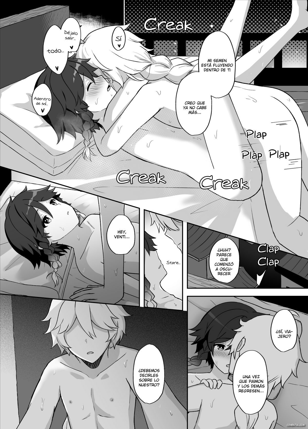 Tomoru Umi ni Kaze wa Fuku (Genshin Impact) manga hentai xxx español