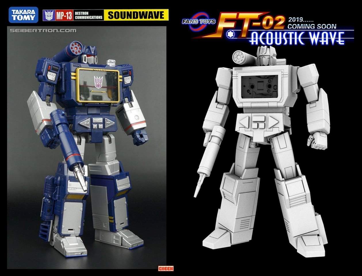 [Robot Paradise (Fanstoys)] Produit Tiers - RP-01 Acoustic + RP-01B Acoustic Wave - aka Soundwave/Radar & cassettes WnQN31pC_o