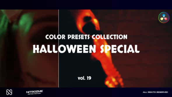 Halloween Special Lut Vol 19 For Davinci Resolve - VideoHive 48557092