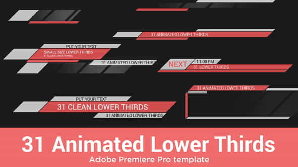 31 Animated Lower Thirds for - VideoHive 33471717