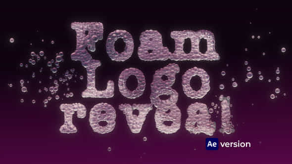 Foam Logo Reveal - VideoHive 59017721