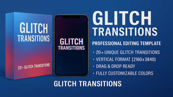 Instagram Reels Glitch Transitions And Overlays Collection - VideoHive 58855298