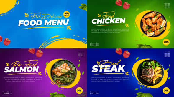 Food Menu Promo - VideoHive 35651629