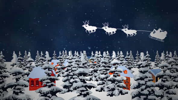 Merry Christmas And Happy New Year Intro - VideoHive 48885092