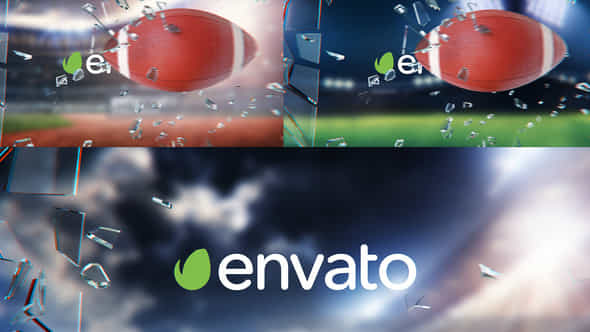 American Football LogoGlass - VideoHive 25886499