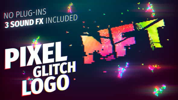 Pixel Glitch Logo - VideoHive 38931632