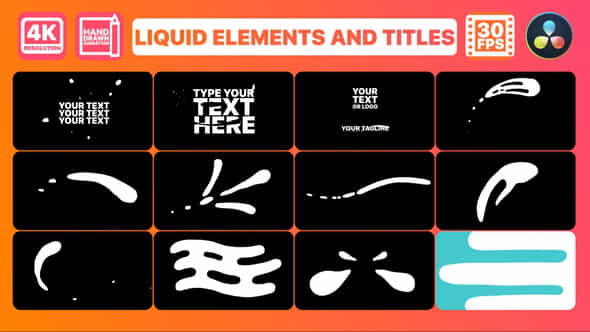 Liquid Shapes And Titles | - VideoHive 34341276