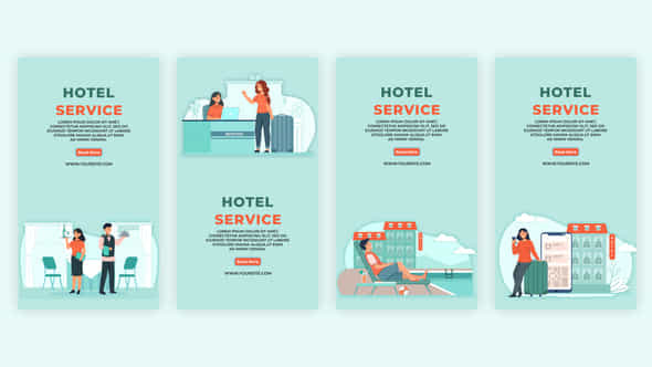Hotel Service Animation - VideoHive 39042909