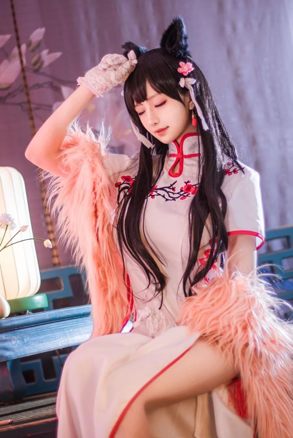 高颜值coser Shika小鹿鹿-爱宕旗袍(23)