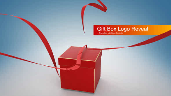 Gift Box Logo Reveal - VideoHive 49724922