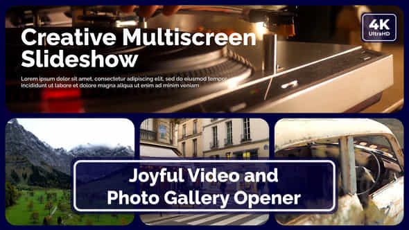 Multiscreen Slideshow Enjoyable Video Photo Gallery Opener - VideoHive 50211070