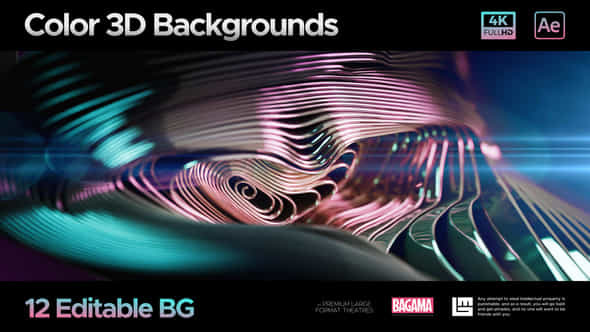 Color 3D Backgrounds - VideoHive 58469389