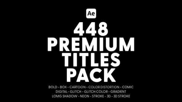 Premium Titles Pack - VideoHive 38893912
