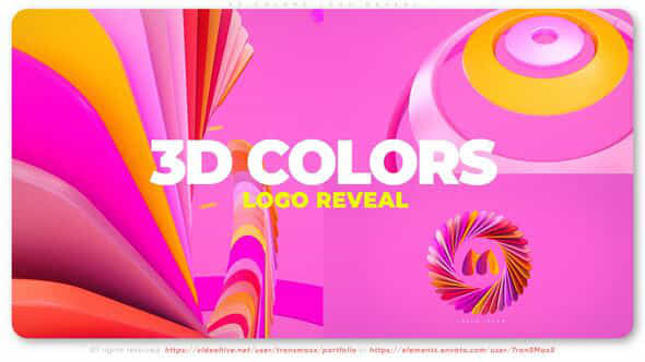 3D Colors Logo Reveal - VideoHive 52662550