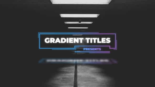 Gradient Titles - VideoHive 29678952