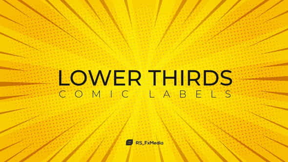 Lower Thirds | Comic Labels - VideoHive 31714120