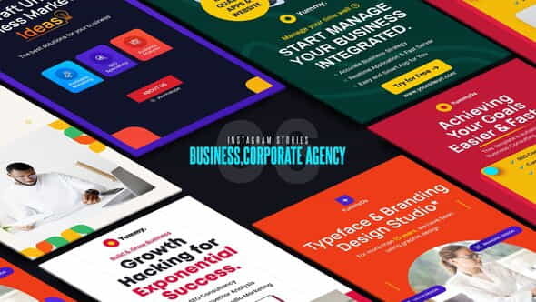 Business Corporate Agency Instagram Stories - VideoHive 33283183