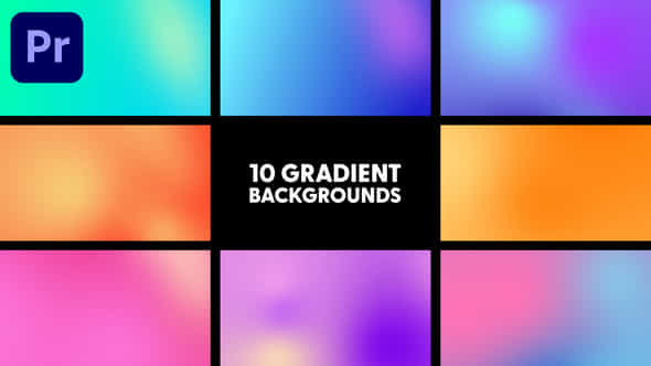 Gradient Backgrounds - VideoHive 44752474