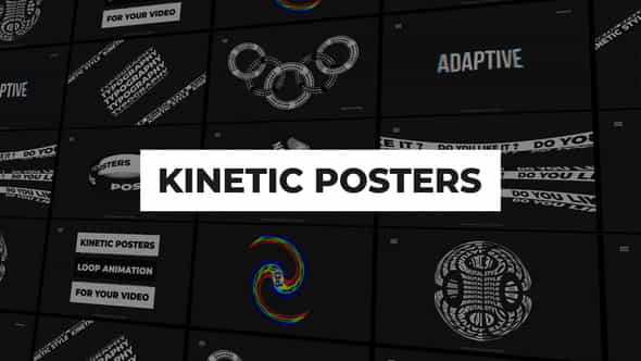 Kinetic Posters | Premiere Pro - VideoHive 34064331