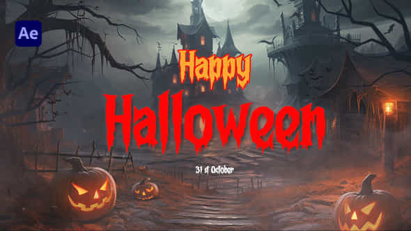 Happy Halloween Intro - VideoHive 47812667