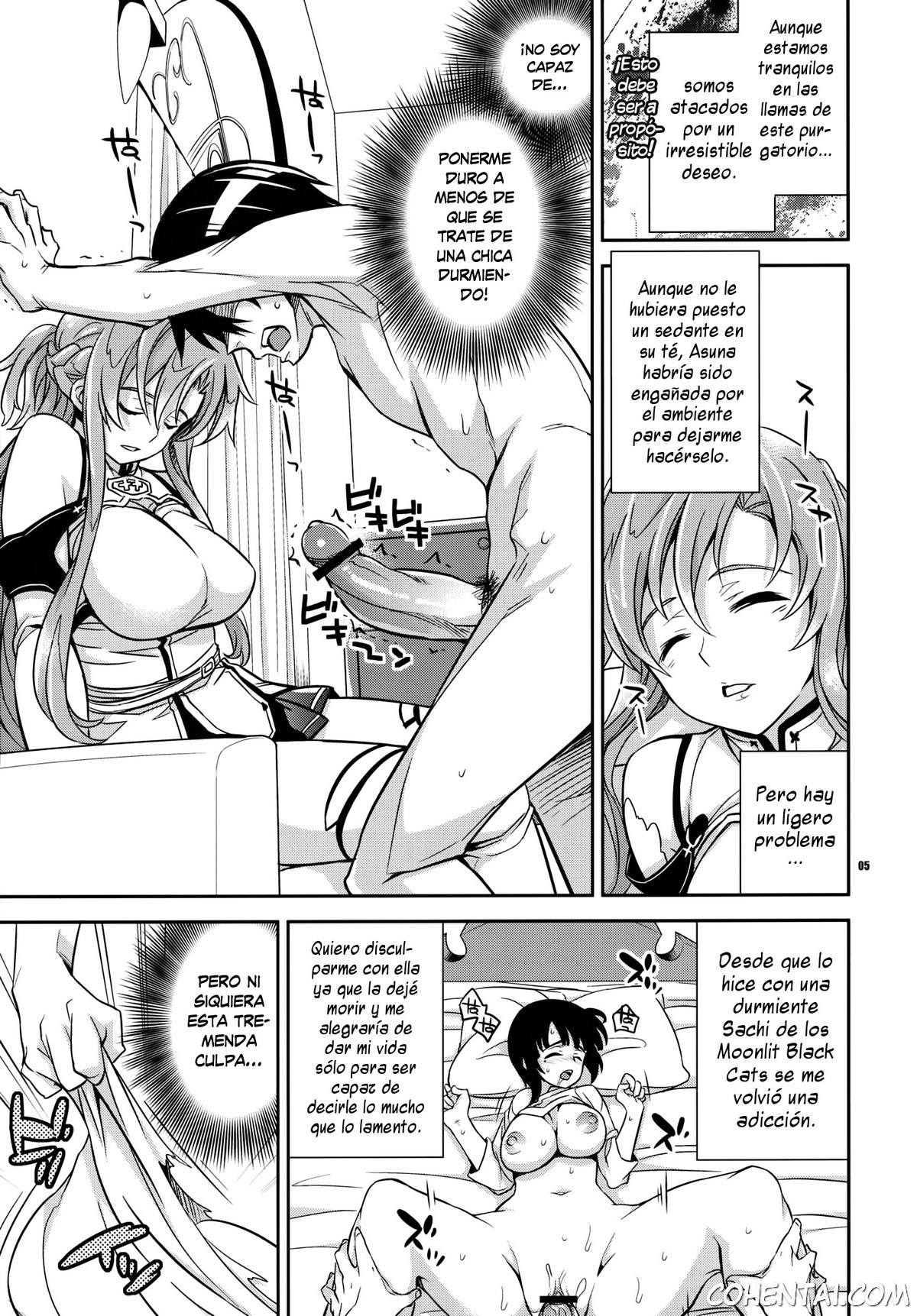 C9-02 Asuna no Neteru Ma ni (Sword Art Online) xxx comics manga porno doujin hentai español sexo 