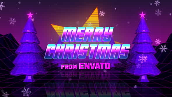Retro 80s Christmas Wishes - VideoHive 25315698