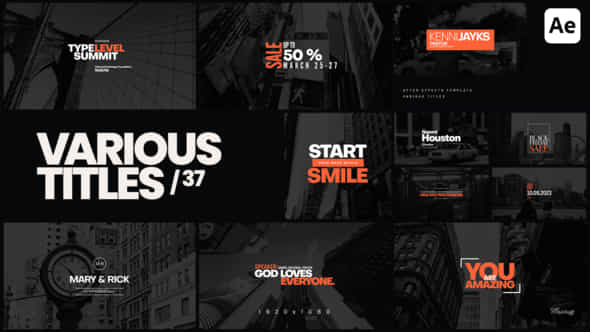 Various Titles 37 - VideoHive 49459379