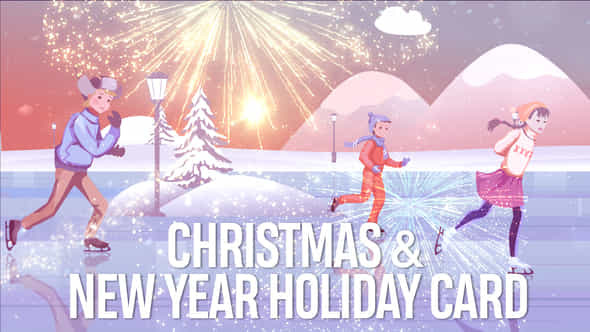 Christmas New Year Holiday Card - VideoHive 25206632