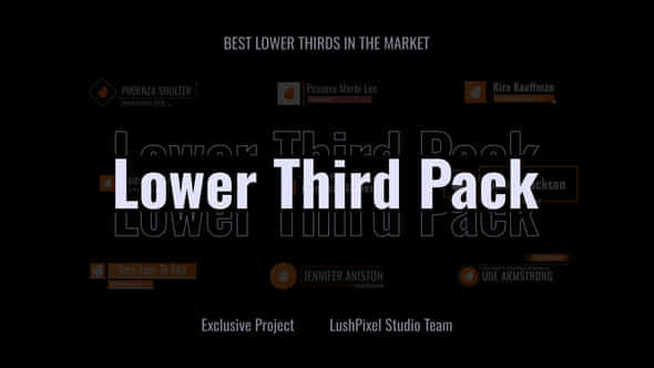 Modern Logo Lower Thirds - VideoHive 53274911